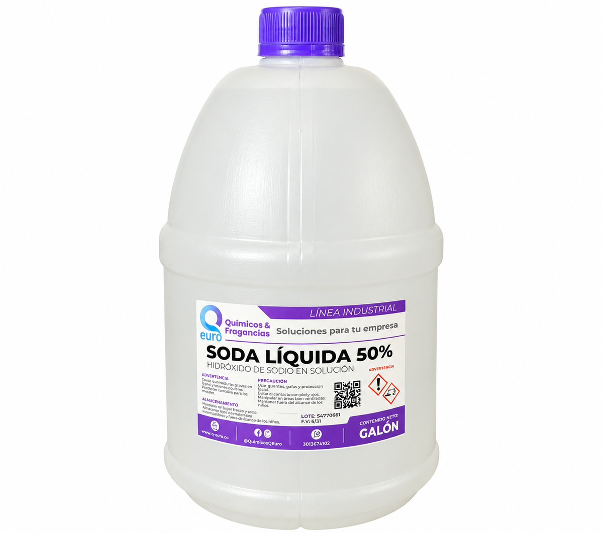 Soda Líquida 50% Galón
